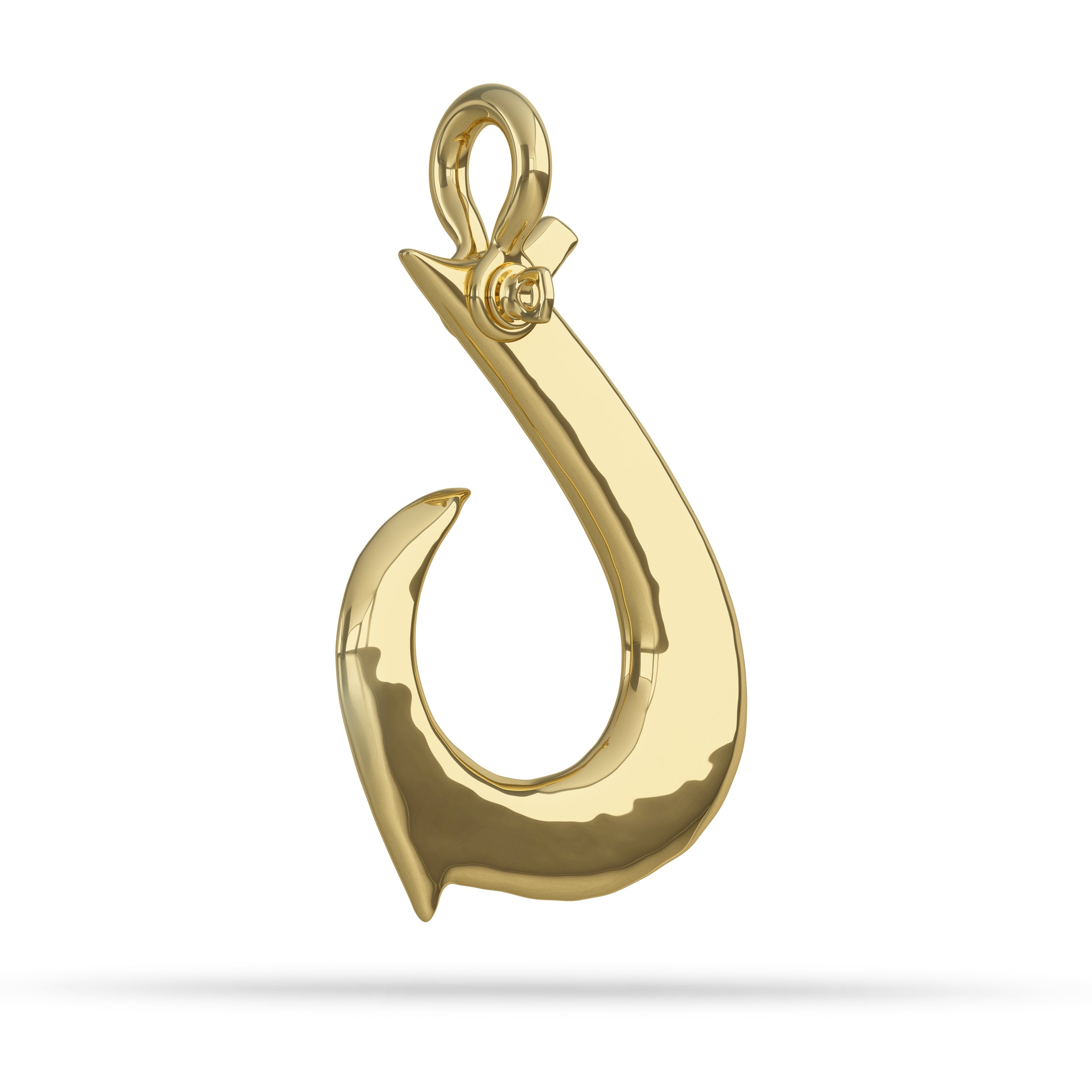 a small hawaiian fish hook Polynesian Circle Fish Hook Pendant I Nautical Treasure Jewelry by Nautical Treasure Jewelry