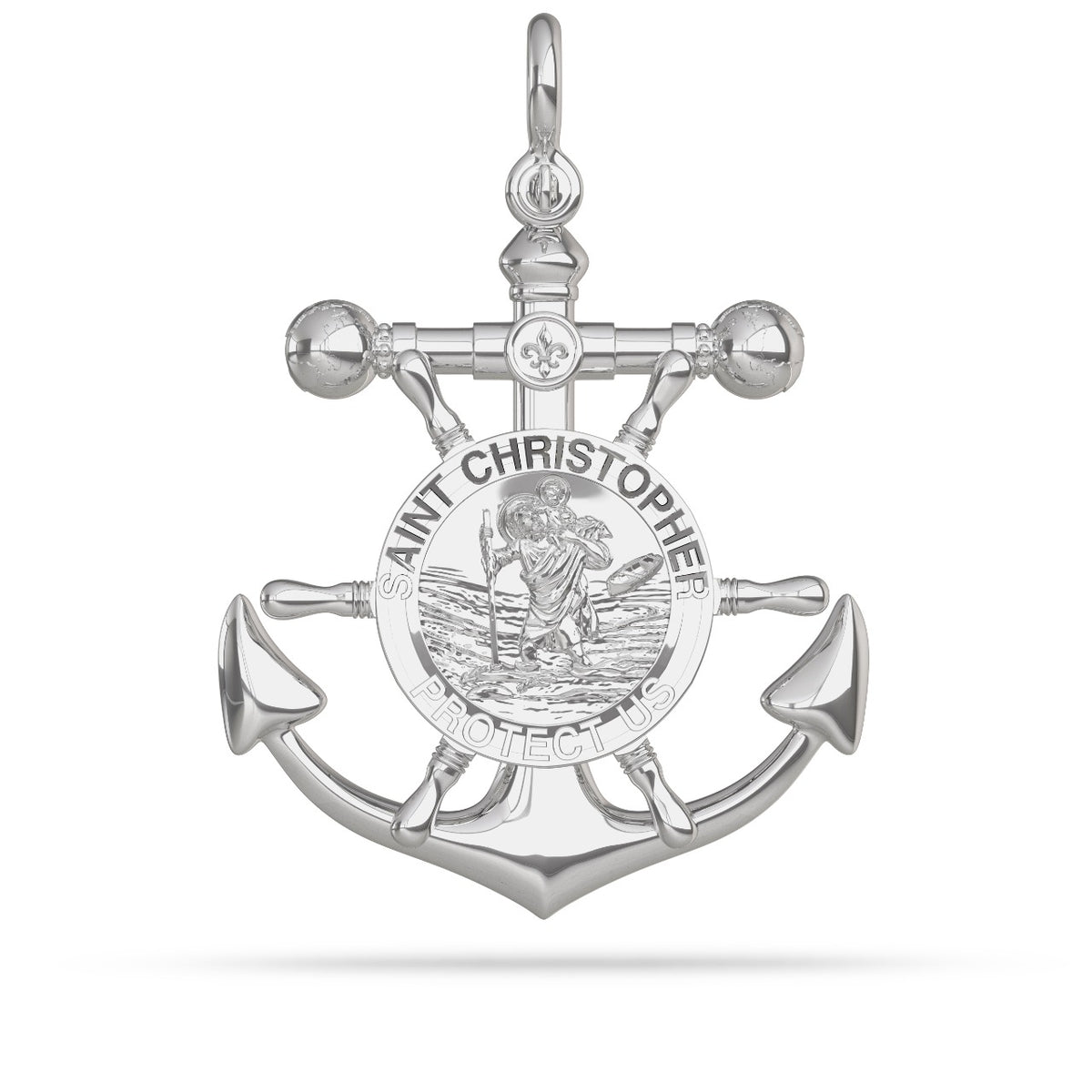 Saint Christopher Mariner Cross Pendant