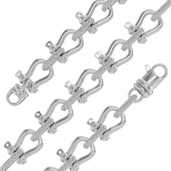 Silver Shackle Link Chain 
