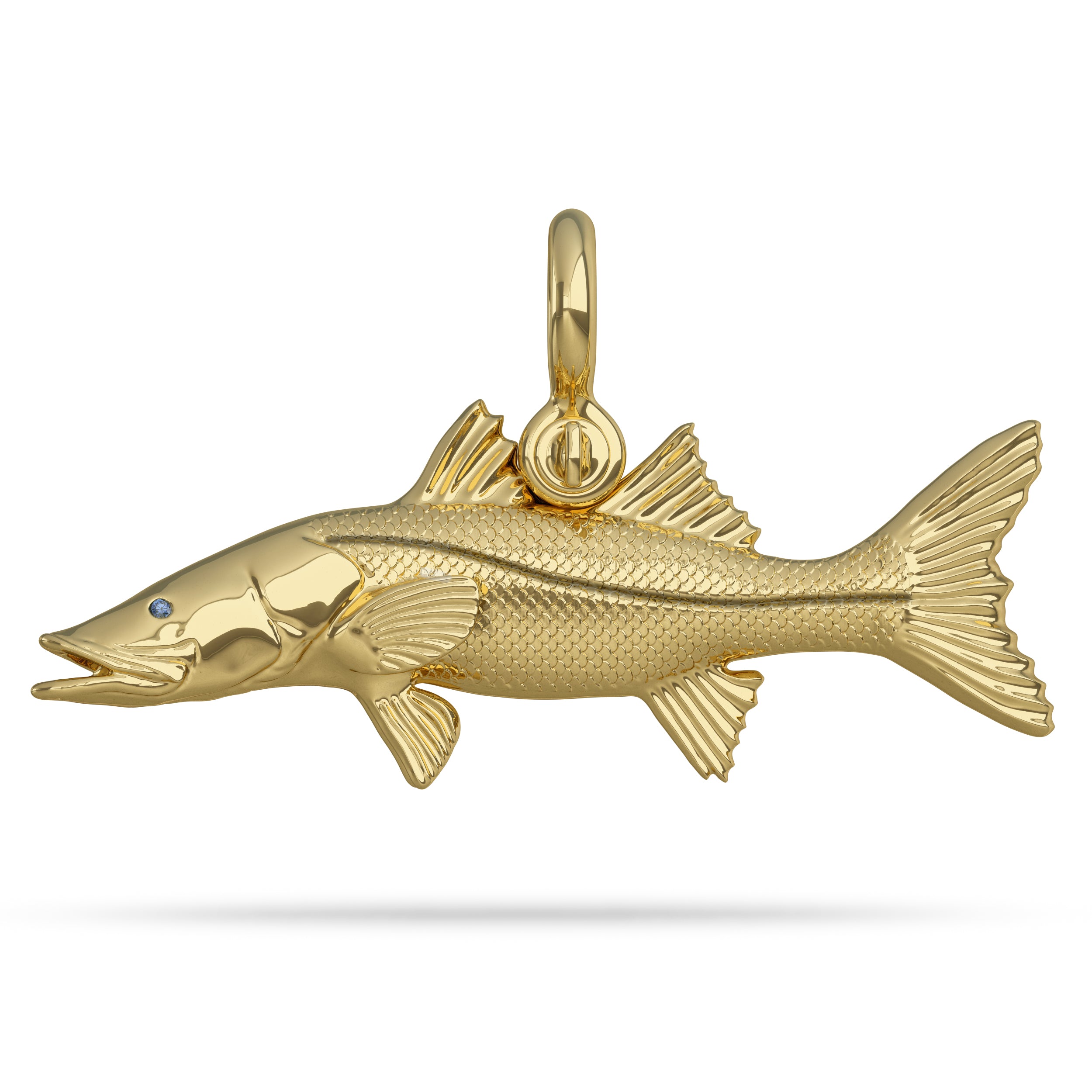 Nautical Treasure Snook Gold Fish Pendant
