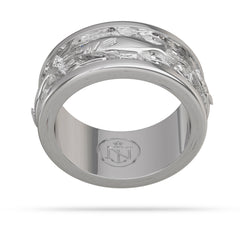 White Gold Snook Ring 