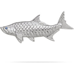 Sterling Silver Tarpon Fish Pendant By Nautical Treasure Jewelry 