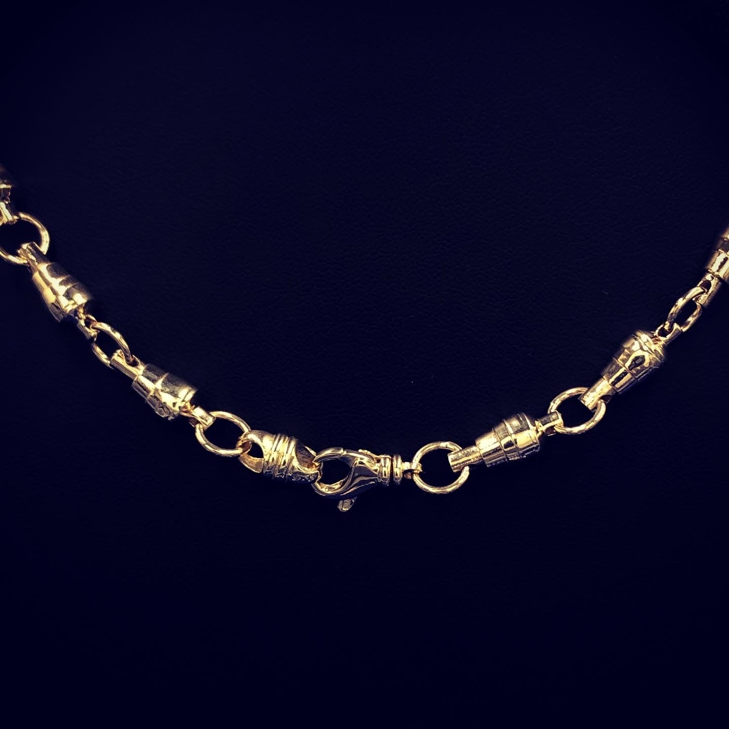 Gold Swivel Link Chain (8.2mm) I Nautical Treasure Jewelry 14K Gold / 22 / Swivel by Nautical Treasure Jewelry