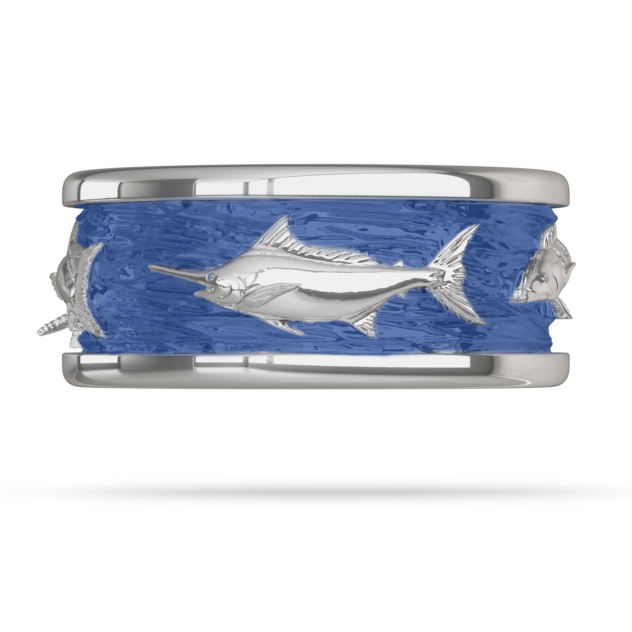 White Gold Marlin Ring Offshore Slam