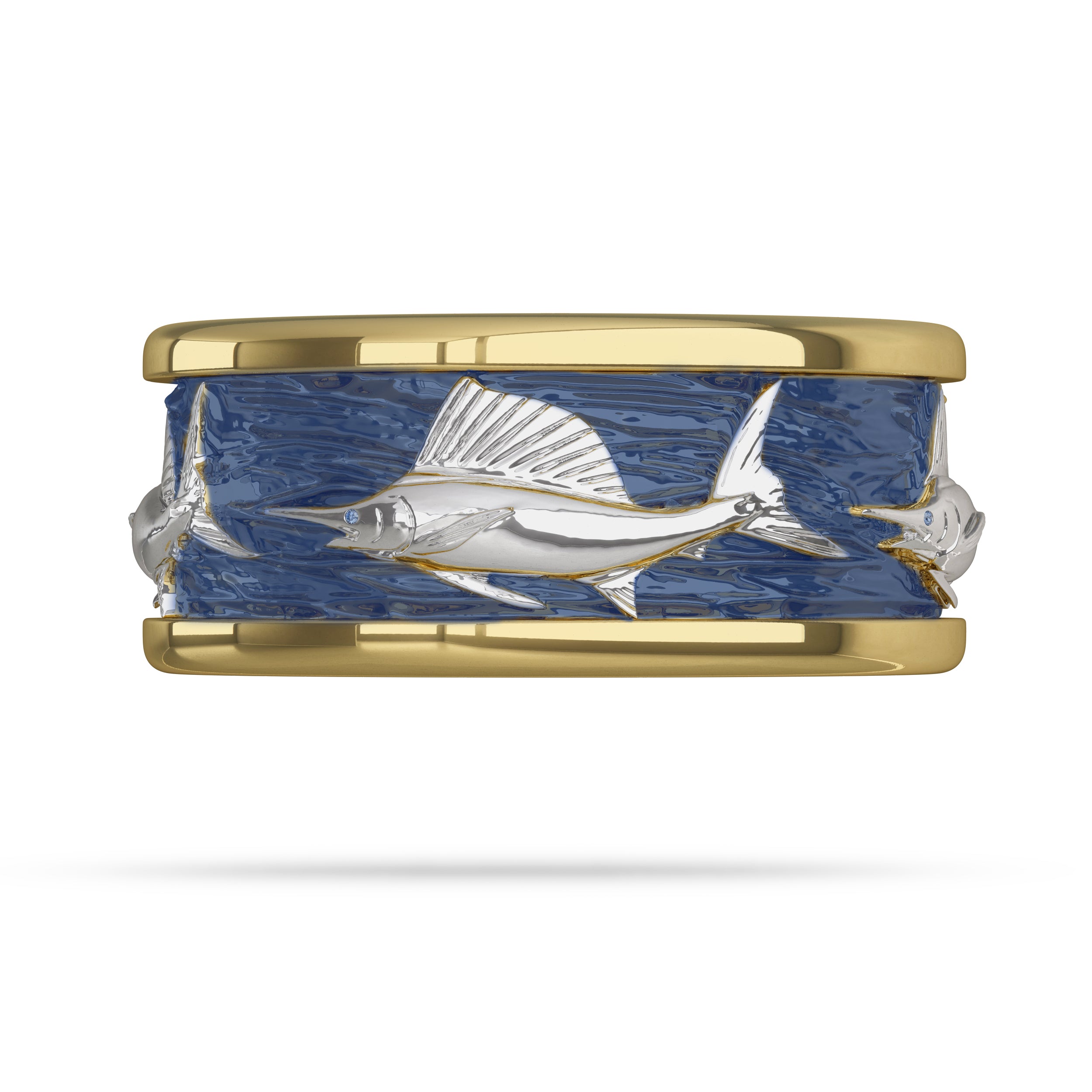 2 Tone Gold Sailfisher Ring 