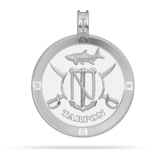 Tarpon Compass Medallion Pendant