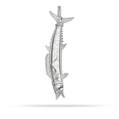 Silver Wahoo Fish Tail Hung  By Nautical Treasure Jewelry