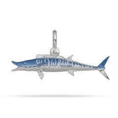 Sterling Silver Wahoo Fish Pendant with Shackle 