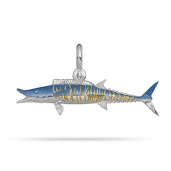 Sterling Silver Wahoo Fish Pendant With Shackle